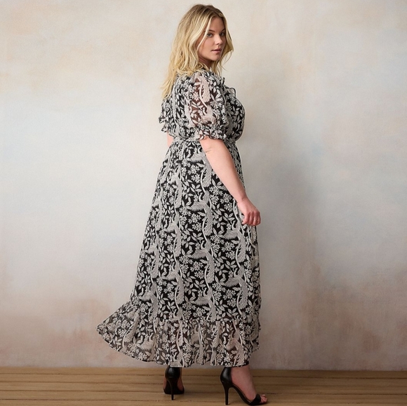 LC Lauren Conrad Floral Maxi Dress | NWT Size XL - Picture 6 of 9